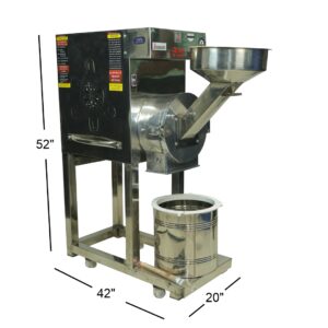 Jeemenie Stainless Steel Commercial Atta Chakki 8HP Fully Auto